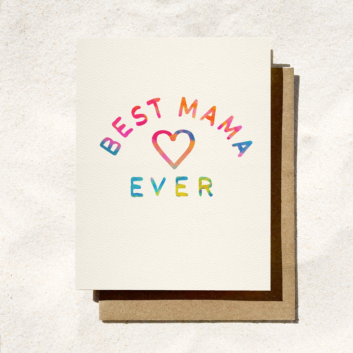 Best Mama Ever Card | Mother’s Day Card | Simple Mom Card