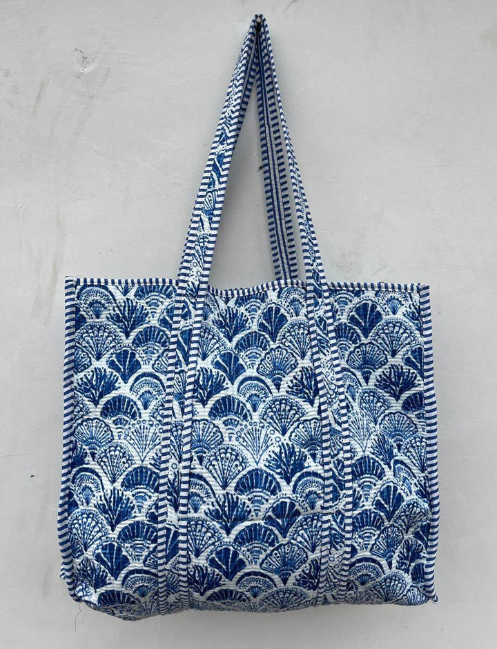 New Design Block Print Cotton Bag Women Travel Bag Quilted