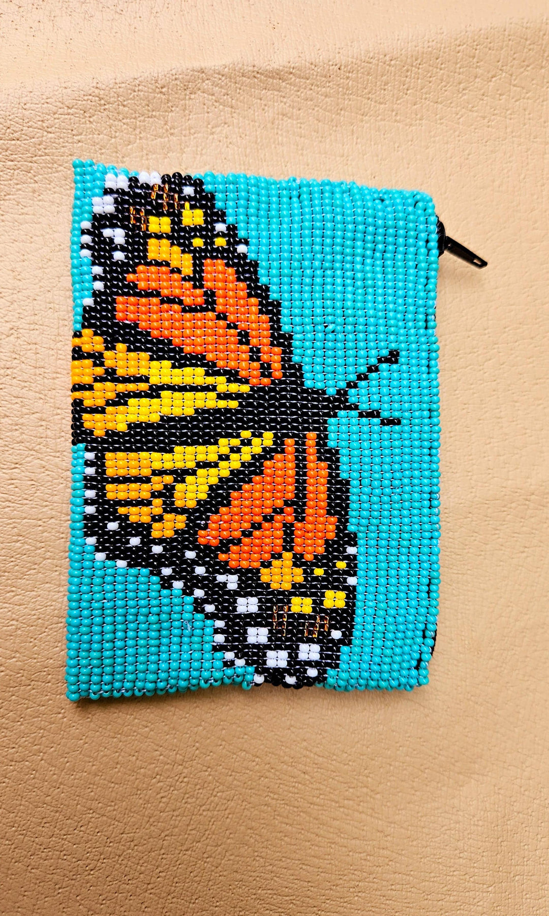Butterfly Beaded Coin Bag