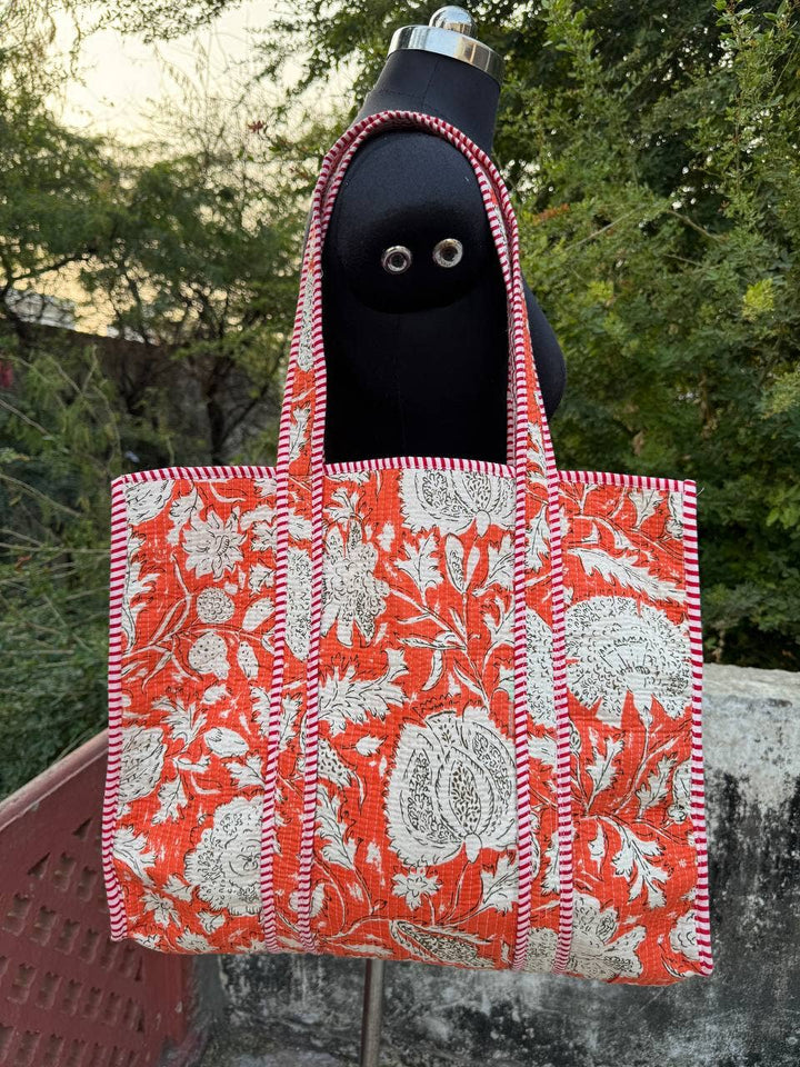 Amanda Printed Bag Shoulder Bag Quilted Cotton Bag Girls Bag