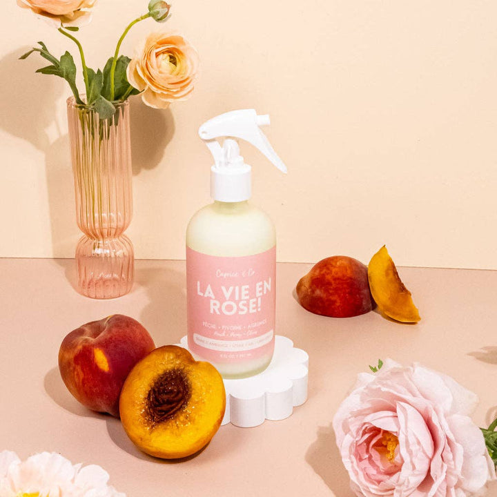 Linen + Room Spray - La Vie En Rose - Peach + Peony  + Citrus