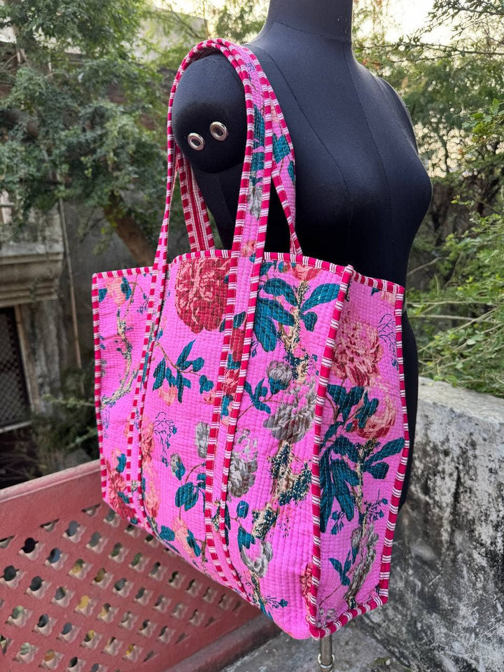 Market Bag Cotton Quilted Bag Girl Bag Shopping Bag Tote Bag