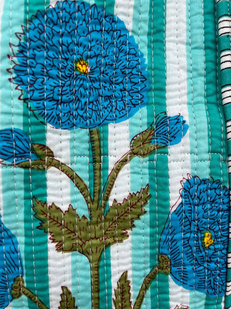 Party Wear Bag Cotton Floral Printed Quilted Bag Women Bags