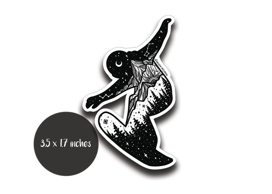 Snowboarder Sticker