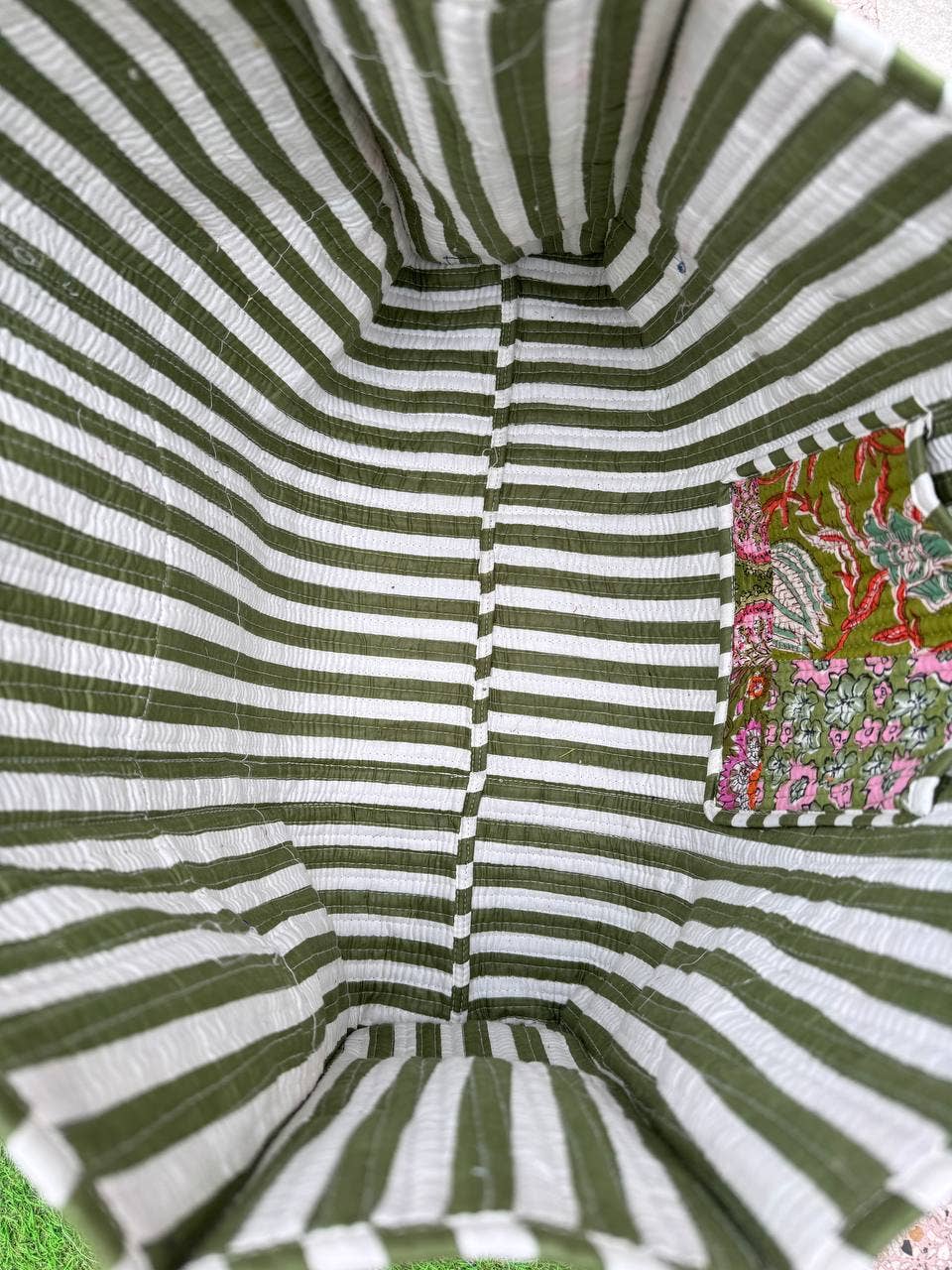 Machine Quilted Cotton Shopping Bags Patchwork Floral Print