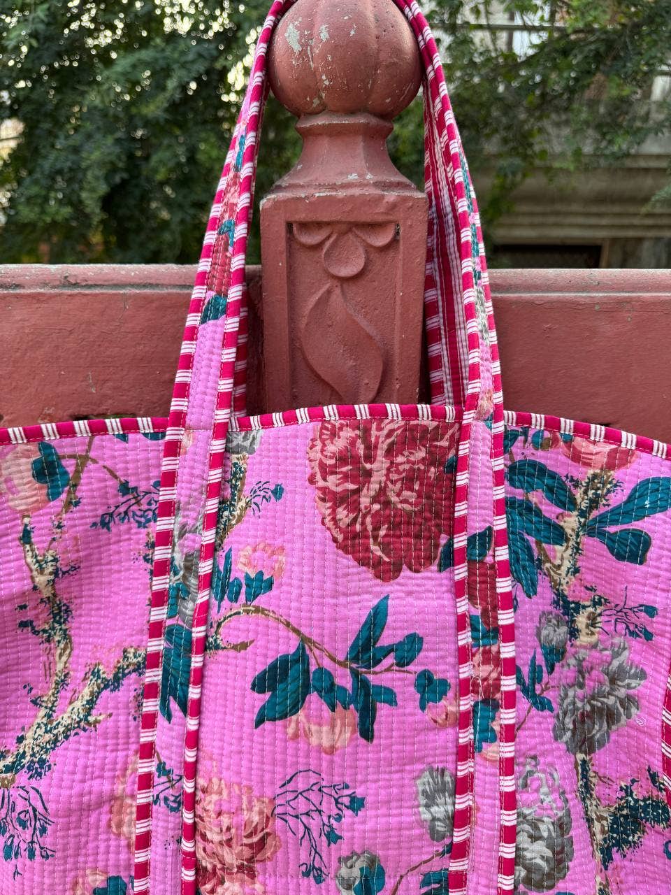 Market Bag Cotton Quilted Bag Girl Bag Shopping Bag Tote Bag