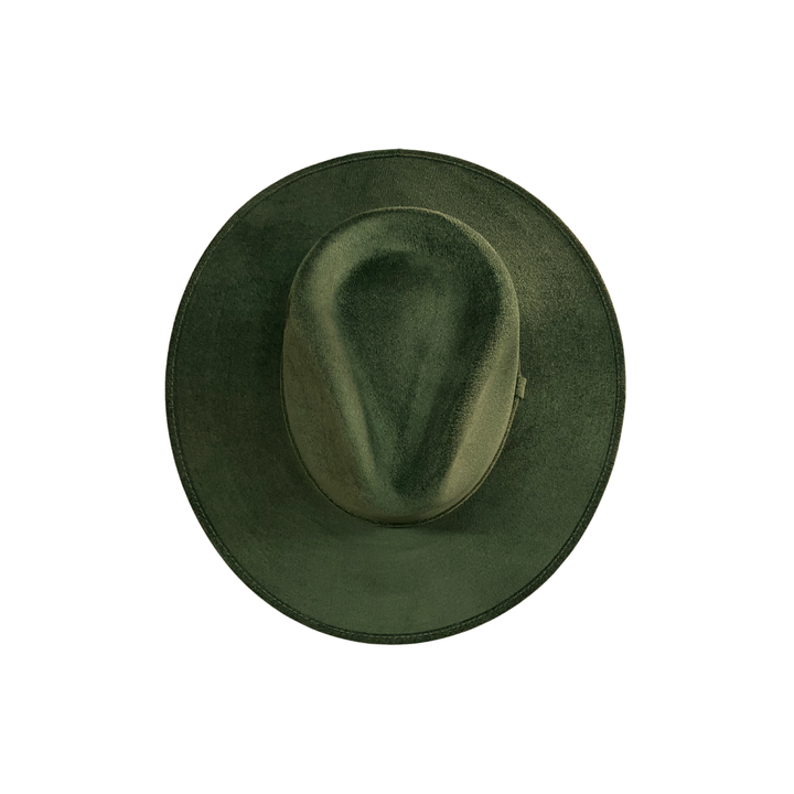 Vegan Suede Rancher Hat: Nude