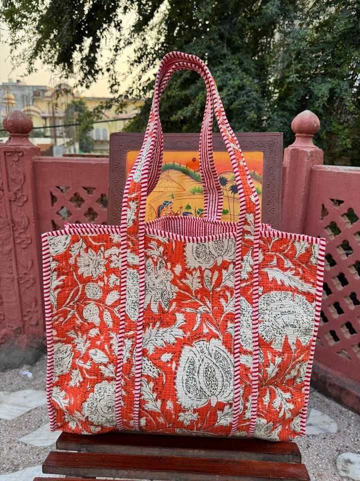 Amanda Printed Bag Shoulder Bag Quilted Cotton Bag Girls Bag