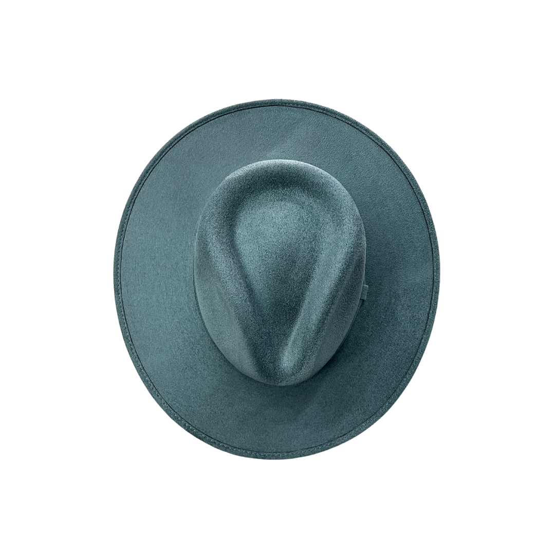 Vegan Suede Rancher Hat: Nude