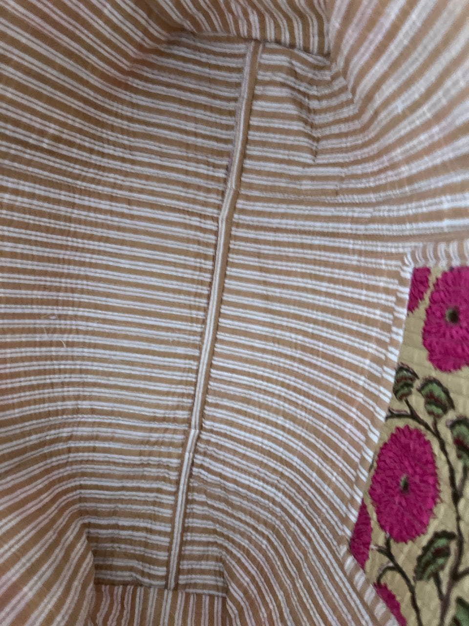 Make-up Bag Floral Printed Cotton Travel Quilted Grocery Bag