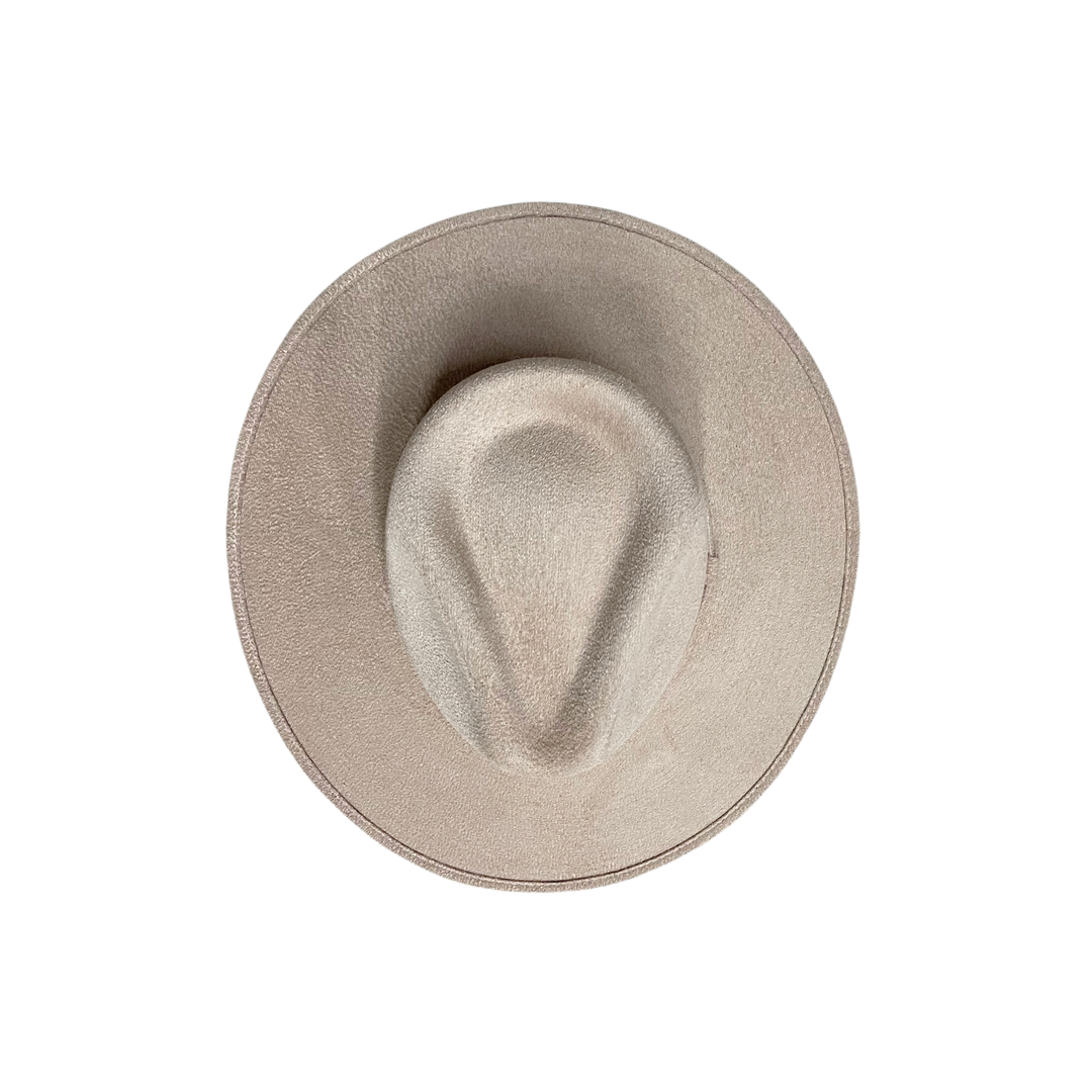 Vegan Suede Rancher Hat: Mocha